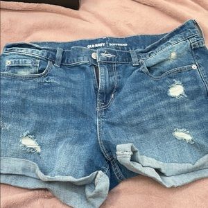 Old navy boyfriend jean shorts